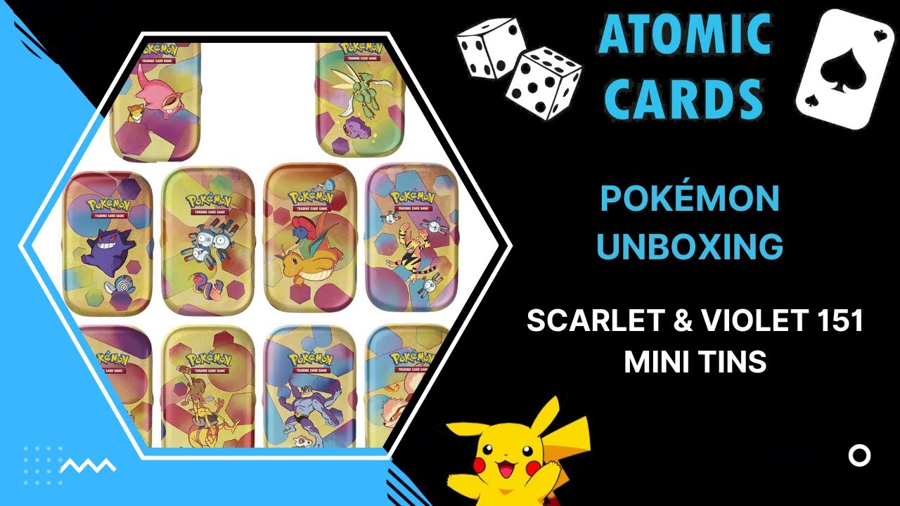 Pokemon 151 Mini Tins & Box Coins ONLY, Complete Set of 10 No Boosters, No  Cards