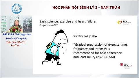 Điều trị Suy tim - PGS.TS.BS. Châu Ngọc Hoa - Bộ môn Nội ĐHYD TPHCM