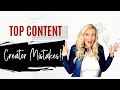 Attention content creators (7 MISTAKES TO AVOID!)