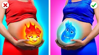 إيمبر و وآيد من العنصار لديهن أطفال! 👶🍼 مهارات تربية للأطفال للنار ضد الماء WhizzPop!