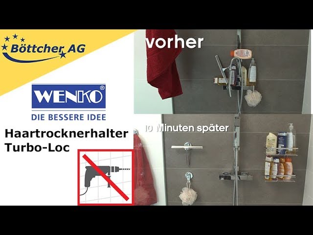 Wenko Turbo-Loc ohne Bohren - YouTube