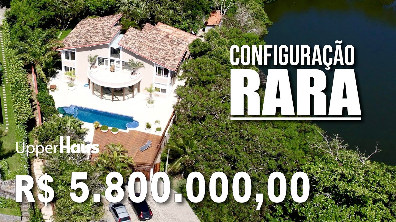 Casa espetacular entre o mar e a lagoa! 😍 Casa moderna, 2.500 m², 6 suítes, porteira fechada. Búzios