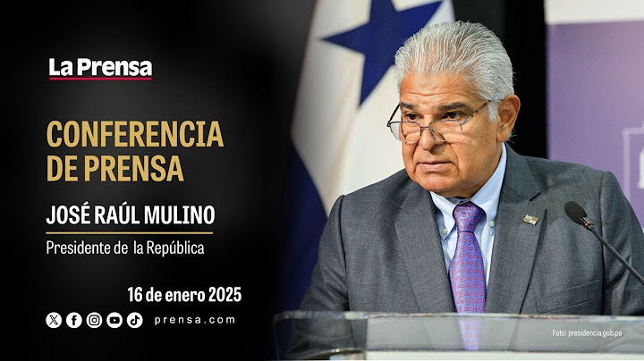 Conferencia de prensa - Presidencia de la República