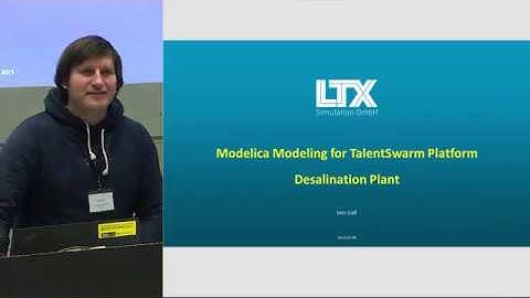 Leo Gall of LTX Demonstrates Imbedded Simulation of Desalination Plant at ModProd 2019