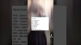 secret codes