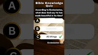 Bible Knowledge Quiz + Commentary #bibleknowledge #biblequiz