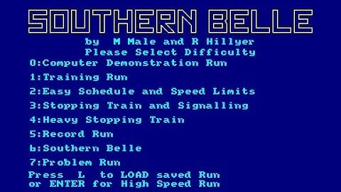 Southern Belle Review for the Amstrad CPC by John Gage