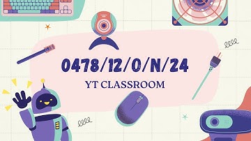 IGCSE COMPUTER SCIENCE 0478 Paper 12 October November 2024 | 0478/12/O/N/24 | #igcse | #YTClassroom