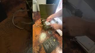 Unboxing the whiskey crate gift set with my dad! | Royal Reserve