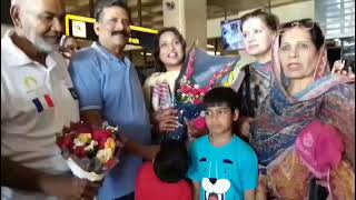 Welcome To chef the mission Sana Ali at Jinnah International air port Karachi