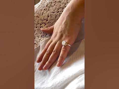 Перстень с лунным камнем "Мечтание" - YouTube