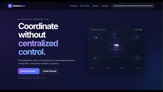 DecentraSignal | Decentralized Voting on Ethereum Sepolia — Live Demo | IIT Roorkee - Road to Devcon