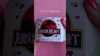 When your husband loves #JurassicWorld and you want to make him a #flipbook ❤️ #shorts