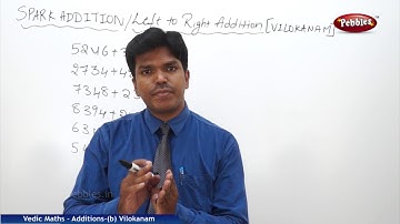 Spark addition in vedic maths | Vilokhanam | Speed Maths | Vedic Mathematics