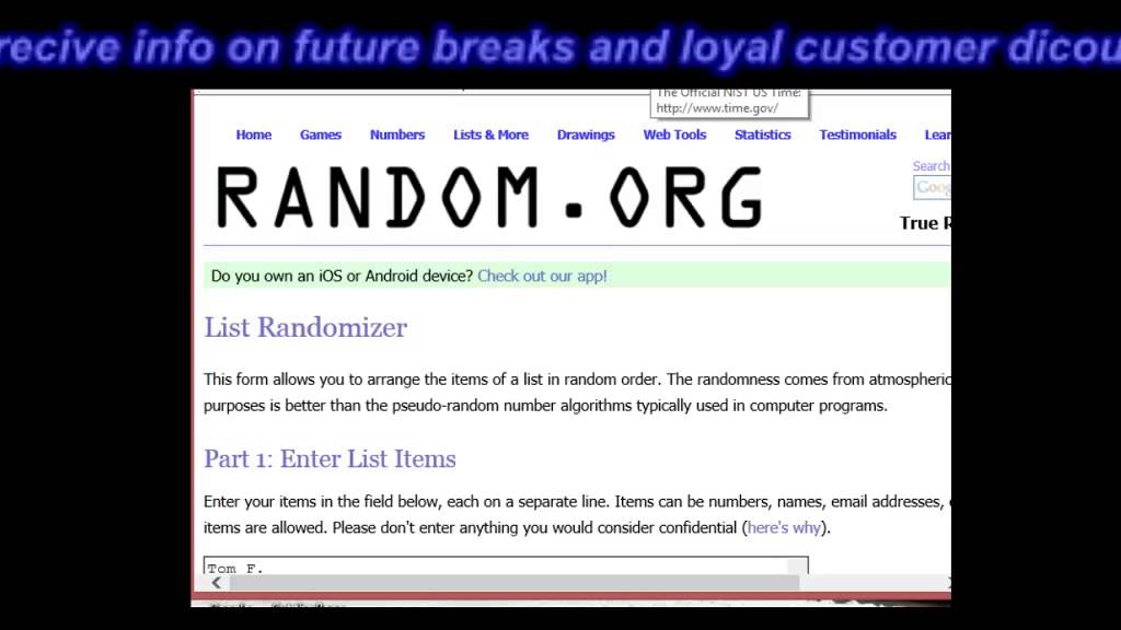071915 Random for the Panini Points - YouTube
