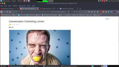 OS command injection, simple case