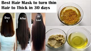 Fenugreek Hair mask for faster and Thicker hair growth | Turn thin hair to Thick Hair in 30 days