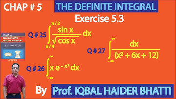 Ch# 5|The Definite Integral |Ex 5.3 Q25,26 & 27 |Calculus & Analytic Geometry by SM Yusuf Lec 22