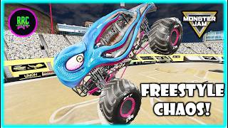 🏆Monster Jam FREESTYLE CHAOS! | BeamNG.drive | Faith ✝️ & Fire🔥| RRC Family Gaming 05.06.26