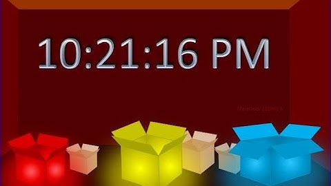 MatsClock 120060a - Animated AM PM Digital Clock Free for PowerPoint Presentation Slides