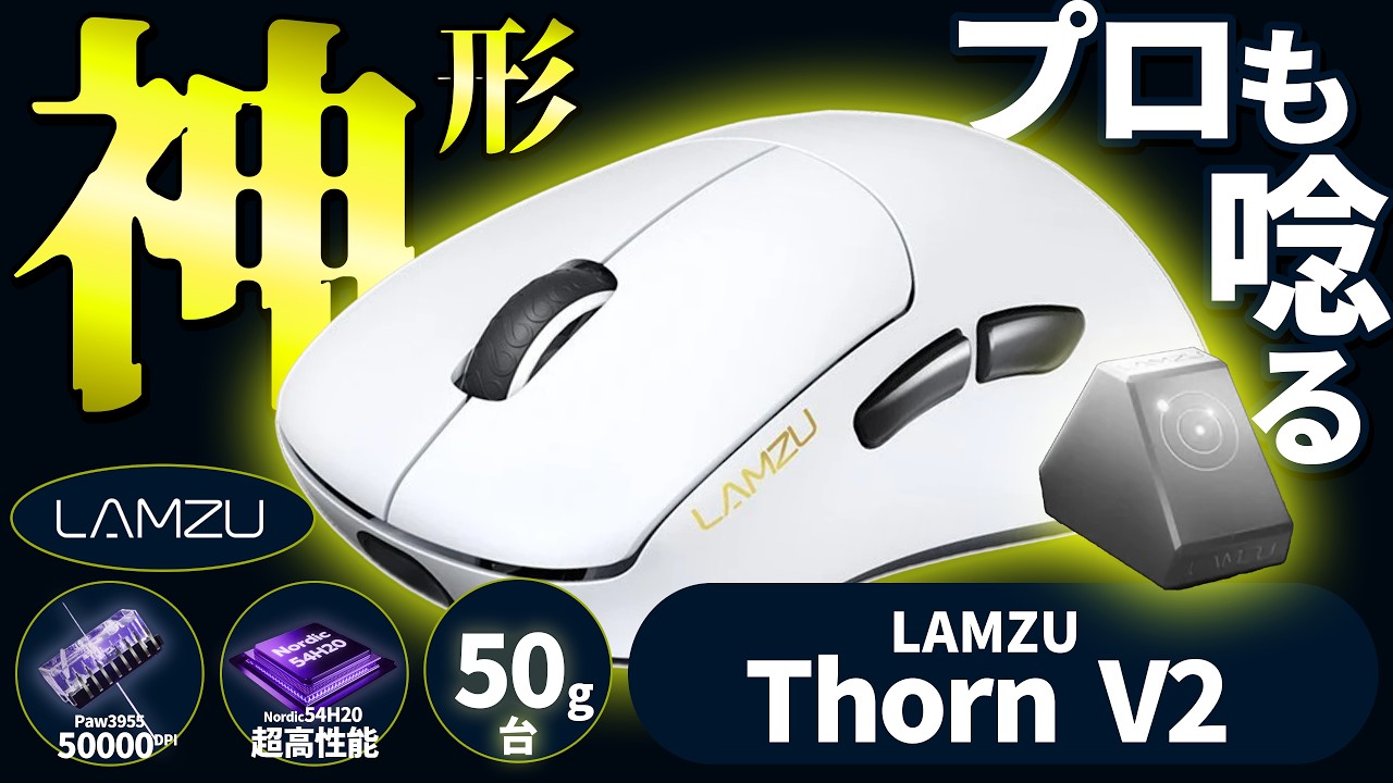 The Long-Awaited God-Tier Shape: A Next-Gen Mouse ┃ LAMZU Thorn
