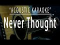 Never thought - Acoustic karaoke (Dan Hill)