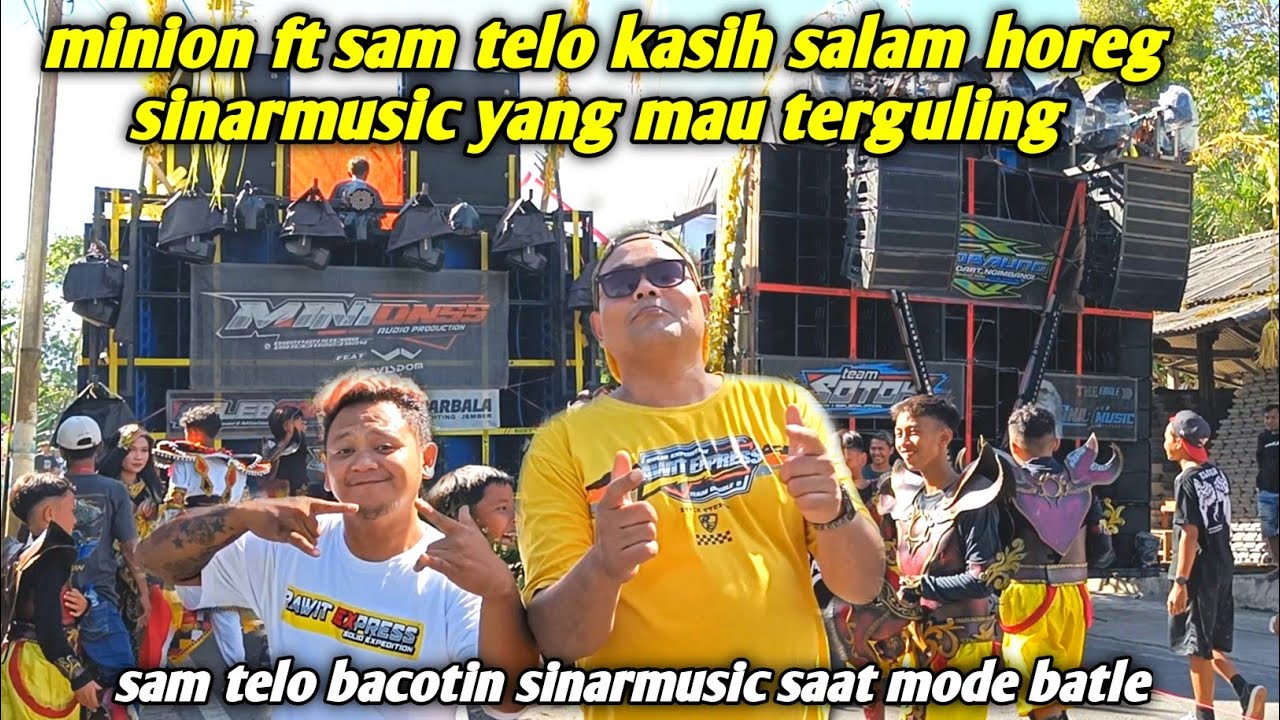 Sam telo ft minion ketemu sinarmusic yang hampir terguling dan diajak adu bacot