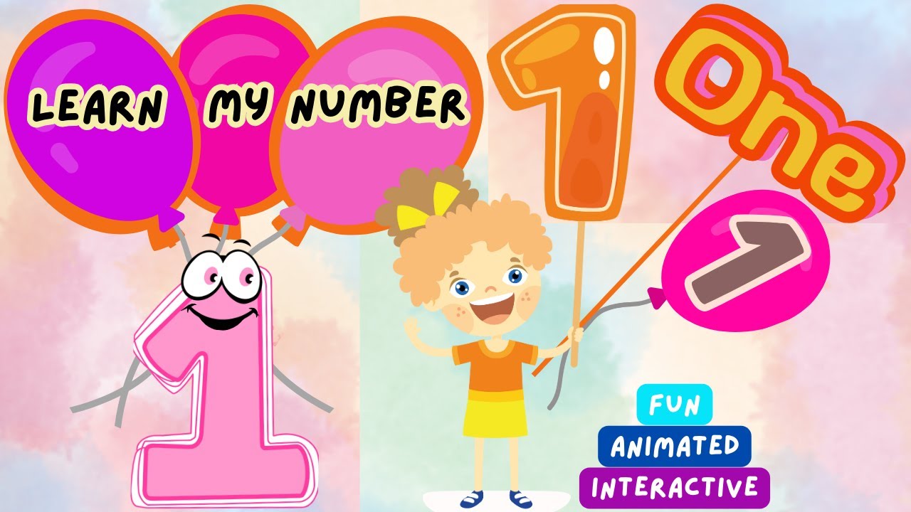 Learn My Number 1-ONE |Animated Interactive video|
