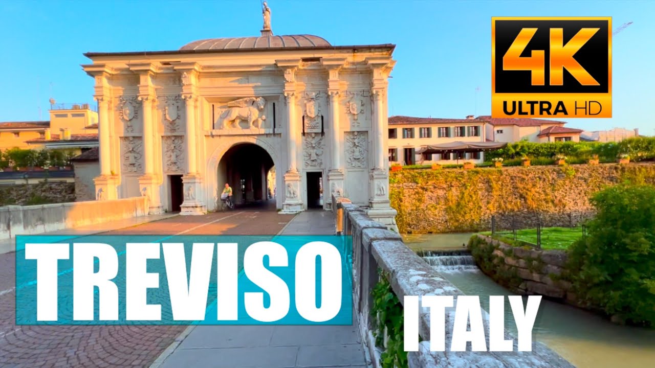 Treviso, The Second Venice of Italy, Walking Tour, 5 June 2024, 4K 60fps