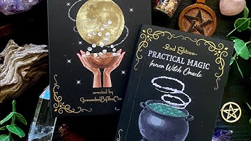 The Practical Magic: Inner Witch Oracle By GroundedByTheMoon Mini-Review & Flip-Through