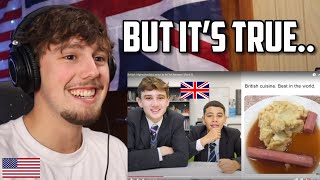 American Reacts to British Highschoolers Reacting to Bri'ish Memes (pt. 2)