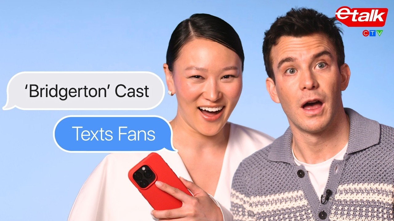 Bridgerton's Yerin Ha & Luke Thompson Text Their Fans | Etalk