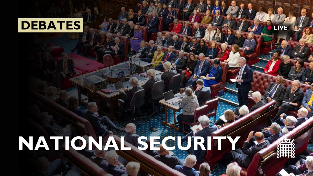Watch live: Lords debates national security - YouTube