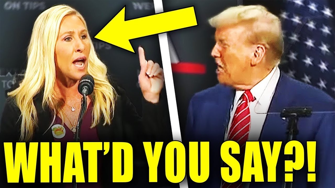 Trump SHOCKED as Marjorie Greene LOSES IT AT HIM!