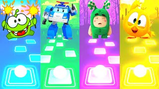 Om Nom VS Robocar VS Oddbods VS Where's Chicky - Tiles Hop EDM Rush