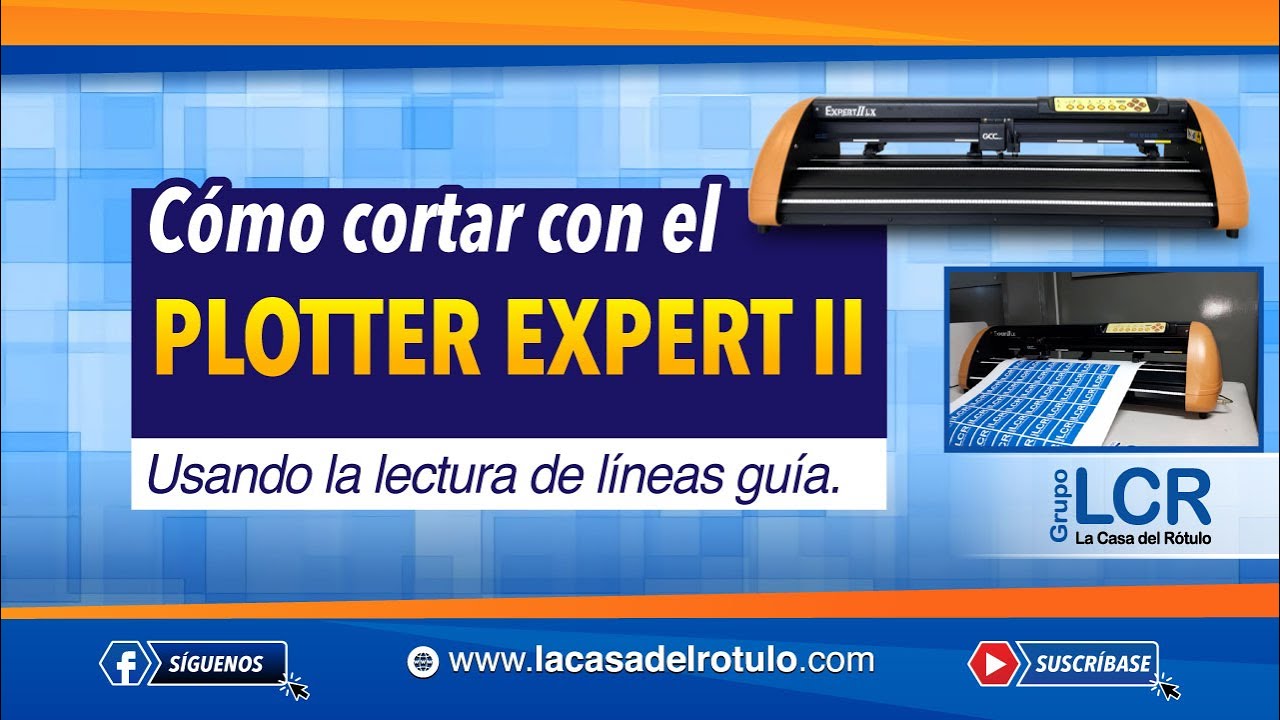 Cómo cortar con el Plotter de corte Expert II  usando lectura de líneas guía