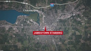 Jamestown man charged as alleged stabbing victim airlifted to hospital