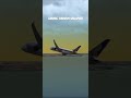 Singapore Airlines view over the sea |Real Flight Simulator| #ytshorts #shorts