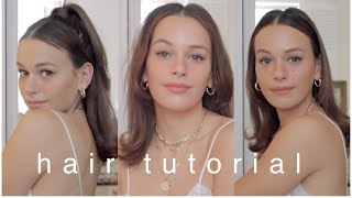FLIPPED-ENDS HAIR TUTORIAL | 3 STYLES | 90s inspired