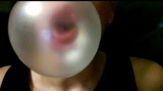 ASMR Blowing Bubbles & Chewing Gum Sound's