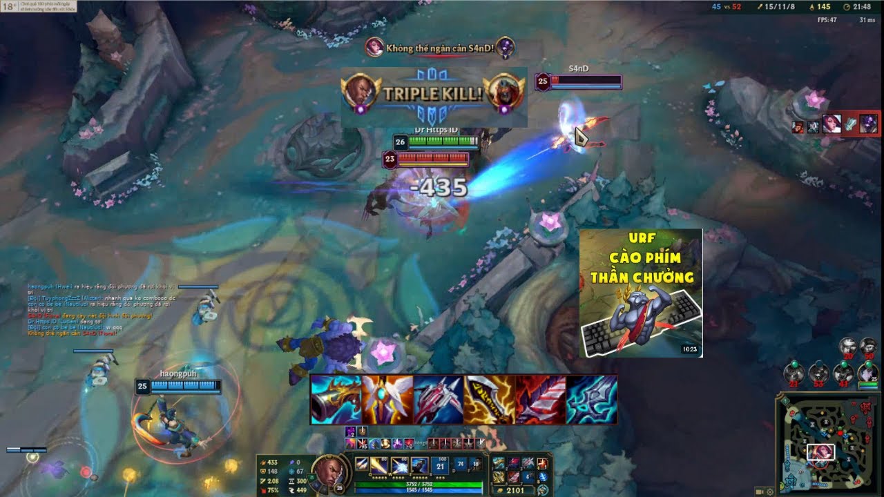 Lucain URF 1 vs 9 Lướt Lướt Liên Tục....????