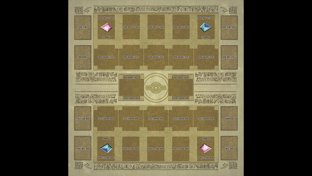 11 Yugioh Card Rubber Play Mat Egypt Mural Link Summon Correspondence