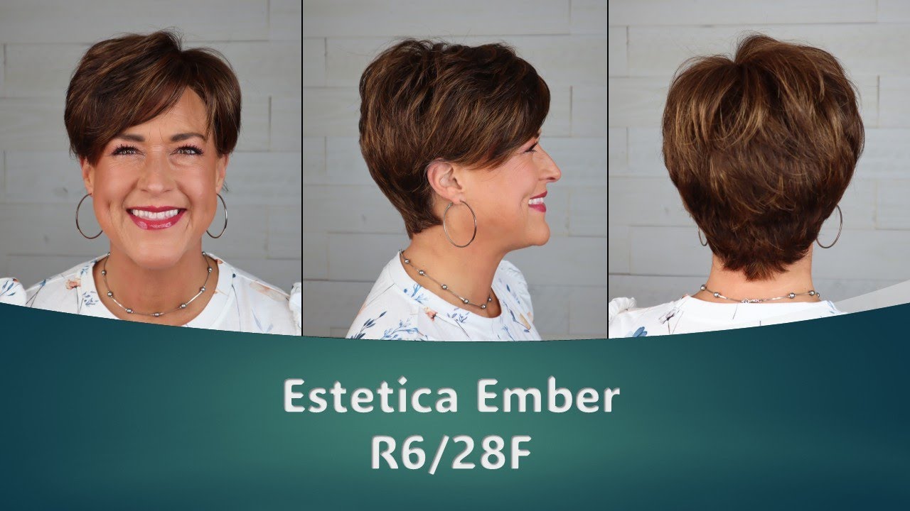 NEW! SWISS LACE Wig, Great For Sensitive Skin!  Estetica Ember in R6/28F | SUMMER Wig!