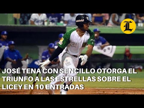 José Tena con sencillo otorga el triunfo a las Estrellas sobre el Licey en 10 entradas