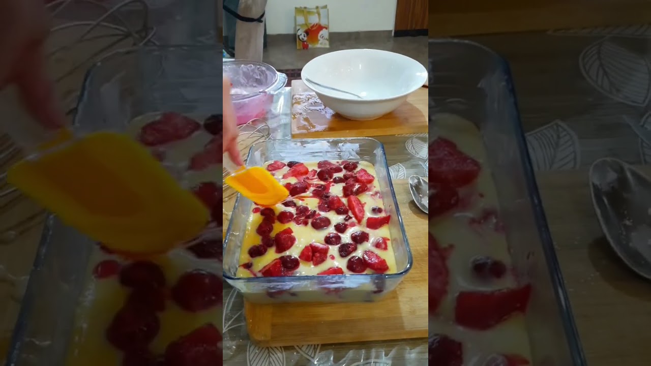 Ягодный пирог с замороженными ягодами или свежими фруктами. 🍒🍓🍒 Рецепт в описании. 😋