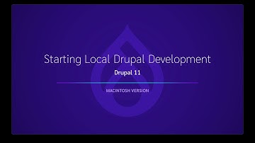 Starting Local Drupal Development