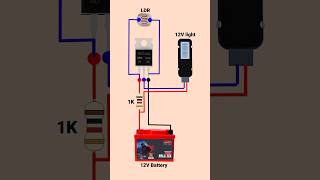 Street Light Circuit Connection | Automatic Street Light Sensor Wiring #shorts #diyproject