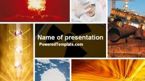 Radiation PowerPoint Template by PoweredTemplate.com