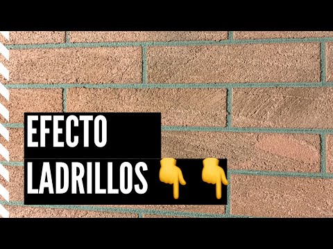 Como hacer efecto ladrillo en pared