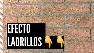 Como hacer efecto ladrillo en pared